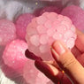 Pawtoto Grape Beads Pink-Handcrafted Grape Bead Sensory Squeeze Ball Squishy Toy Handmade
