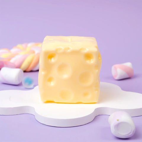 Pawtoto Big Cheese Squishy Toy Handmade Food Grade Silicon Creamy Clay Feel Soft Quick Rebound