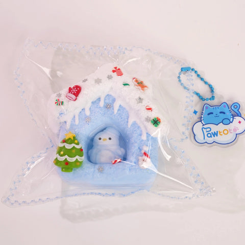 Pawtoto Winter Snowman House Series Stress Relief Toys Squishy Stressball