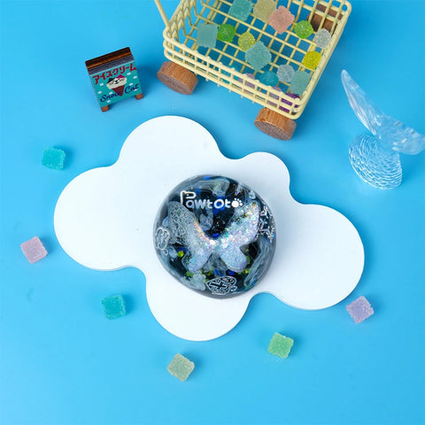Pawtoto Blind Box Butterfly Float Squishy Orb Squishy Toy Handmade  Creamy Clay Feel Soft Quick Rebound