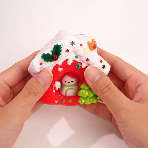 Pawtoto Winter Snowman House Series Stress Relief Toys Squishy Stressball