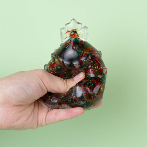 Pawtoto ハンドメイド センサリースクイーズボール – ストレス解消フィジェットトイ、柔らかく伸縮性のあるスクイーズボールコレクション