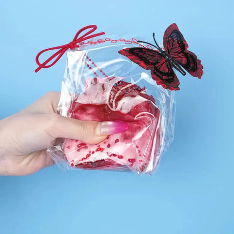 Pawtoto Valentine's Day Romantic Rose Squishy Toy Handmade Food Grade Silicon Creamy Clay Feel Soft Quick Rebound