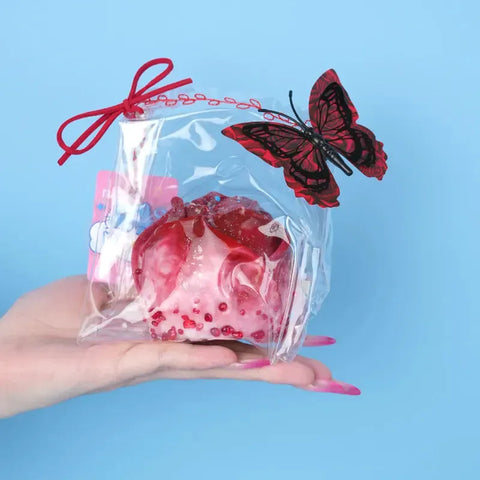 Pawtoto Valentine's Day Romantic Rose Squishy Toy Handmade Food Grade Silicon Creamy Clay Feel Soft Quick Rebound