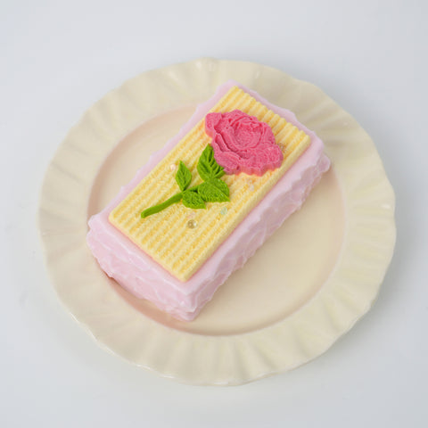 Pawtoto Valentine's Day Rose Coconut Milk Brick Series Squishy Toy Handmade Food Grade Silicon Creamy Clay Feel Soft Quick Rebound