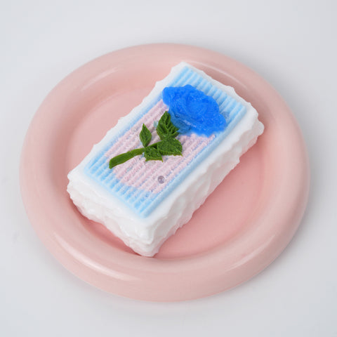 Pawtoto Valentine's Day Rose Coconut Milk Brick Series Squishy Toy Handmade Food Grade Silicon Creamy Clay Feel Soft Quick Rebound