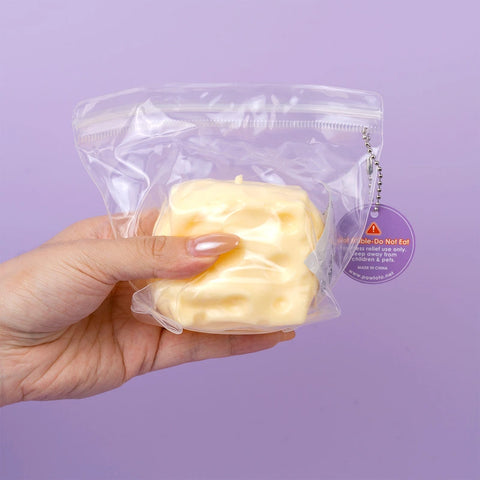 Pawtoto Big Cheese Squishy Toy Handmade Food Grade Silicon Creamy Clay Feel Soft Quick Rebound