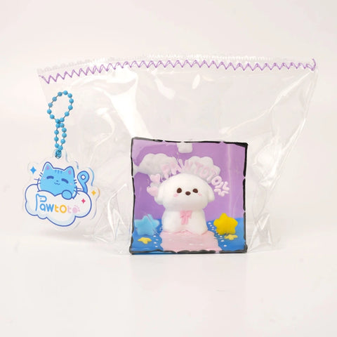 Pawtoto Outline Puppy Scenery Squishy Toy Handmade Food Grade Silicon Creamy Clay Feel Soft Quick Rebound