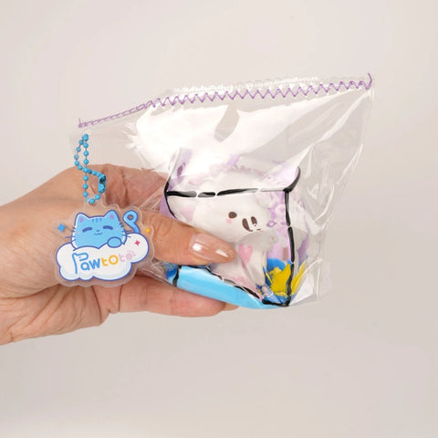 Pawtoto Outline Puppy Scenery Squishy Toy Handmade Food Grade Silicon Creamy Clay Feel Soft Quick Rebound