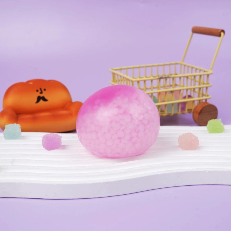 Pawtoto ミニベビーピーナッツイエロースクイーズおもちゃ 手作り食品グレードシリコン クリーミーな感触 柔らかく素早く反発