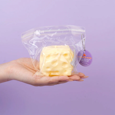 Pawtoto Big Cheese Squishy Toy Handmade Food Grade Silicon Creamy Clay Feel Soft Quick Rebound