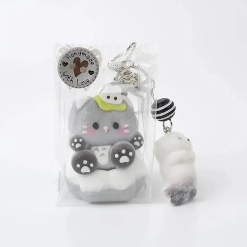 Pawtoto Mini Cutie Cat Charm Food Grade Silicon Creamy Clay Feel Soft Quick Rebound