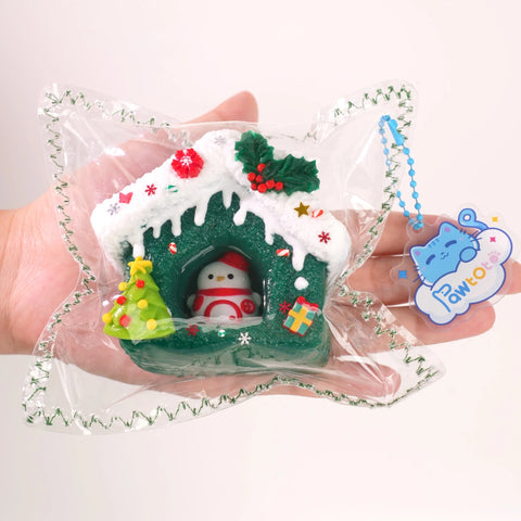 Pawtoto Winter Snowman House Series Stress Relief Toys Squishy Stressball