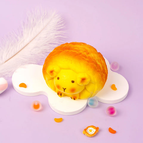 Pawtoto ミニベビーピーナッツイエロースクイーズおもちゃ 手作り食品グレードシリコン クリーミーな感触 柔らかく素早く反発