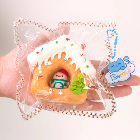 Pawtoto Winter Snowman House Series Stress Relief Toys Squishy Stressball