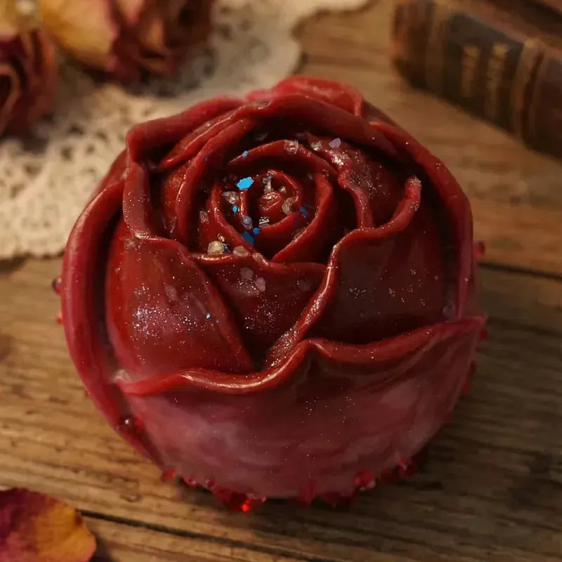 Pawtoto Valentine's Day Romantic Rose Squishy Toy Handmade Food Grade Silicon Creamy Clay Feel Soft Quick Rebound