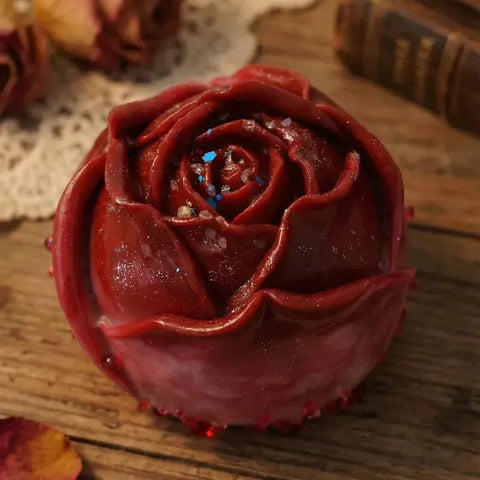 Pawtoto Valentine's Day Romantic Rose Squishy Toy Handmade Food Grade Silicon Creamy Clay Feel Soft Quick Rebound