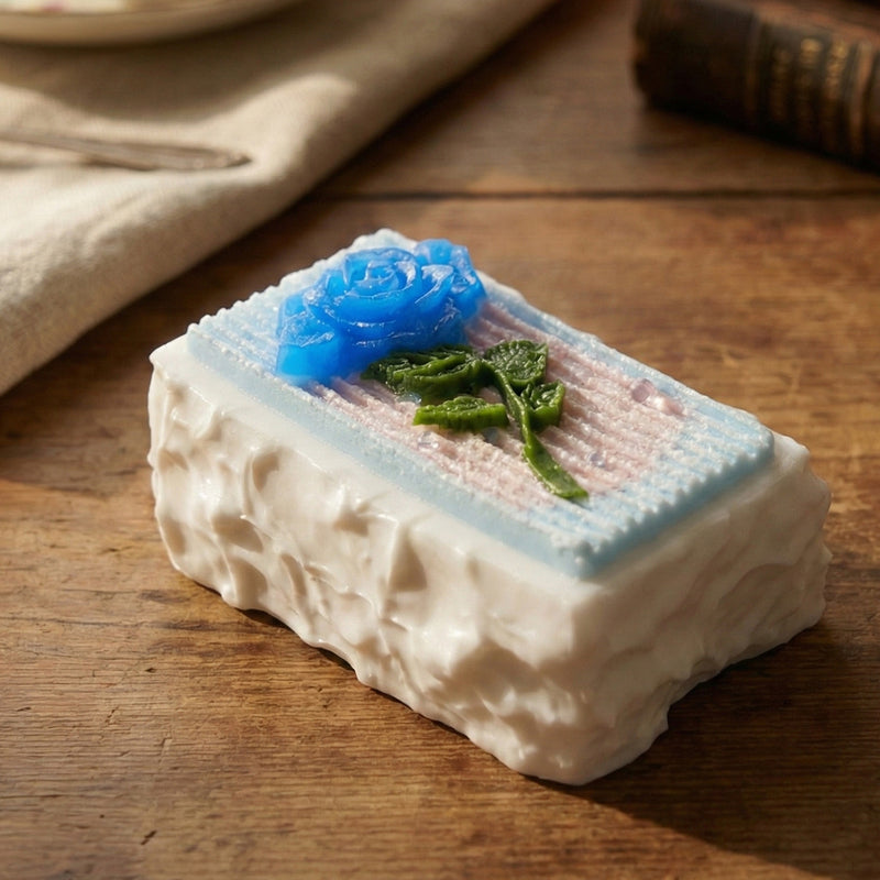 Pawtoto Valentine's Day Rose Coconut Milk Brick Series Squishy Toy Handmade Food Grade Silicon Creamy Clay Feel Soft Quick Rebound