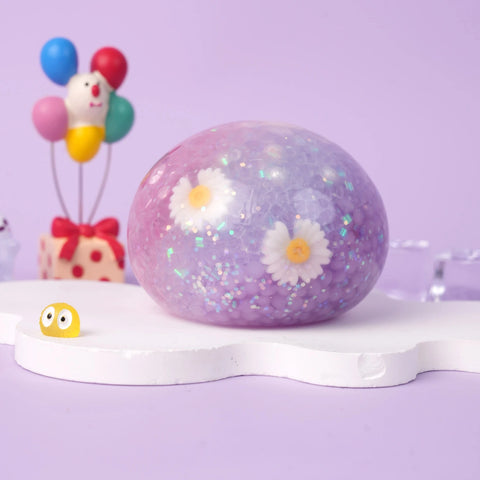 Pawtoto Daisy-shaped rubber ball Stress Relief Toys Squishy Stressball