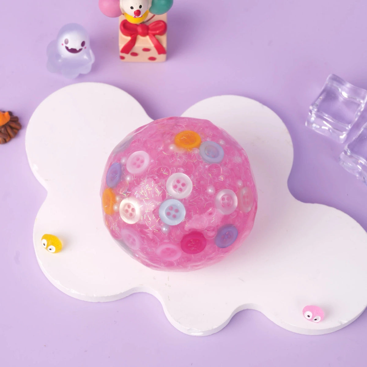 Pawtoto Button-shaped candy balls Stress Relief Toys Squishy Stressball