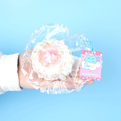 Pawtoto Floral Words: Crystal Romance Wishing Pool Squishy Toy Handmade Food Grade Silicon Creamy Clay Feel Soft Quick Rebound