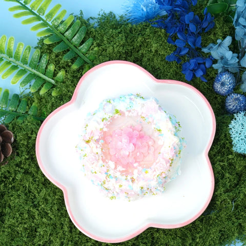 Pawtoto Floral Words: Crystal Romance Wishing Pool Squishy Toy Handmade Food Grade Silicon Creamy Clay Feel Soft Quick Rebound