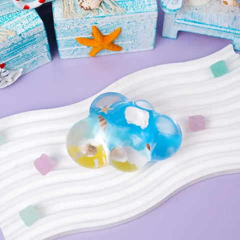 Pawtoto Beach Bliss Squishy Toy Handmade Food Grade Silicon Water Feel Firm Medium Rebound