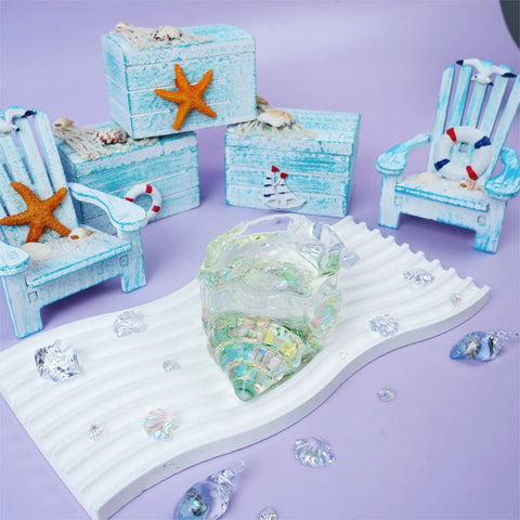 Pawtoto Clear Seashell Squishy Toy Handmade Food Grade Silicon Water Feel Medium Firm Quick Rebound