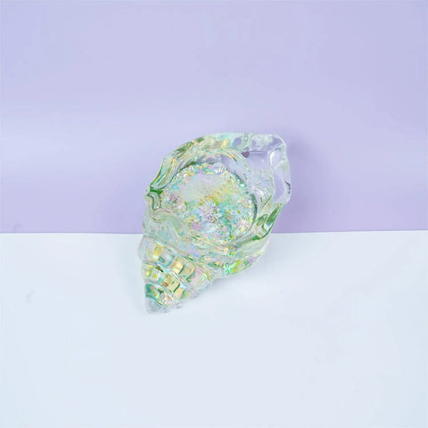 Pawtoto Clear Seashell Squishy Toy Handmade Food Grade Silicon Water Feel Medium Firm Quick Rebound