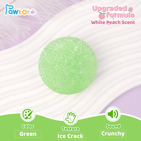 Pawtoto Peach Scented Mochi Ball Squishy Toy Handmade TPR Medium Soft