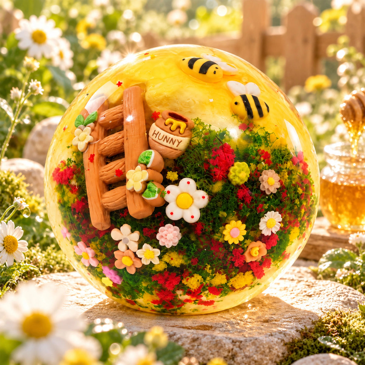 Pawtoto Clay Block Ball: Bee Garden Stress Relief Toys Squishy Stressball