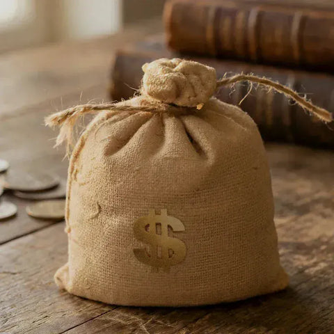 Pawtoto  Gold Coin Sack Squishy Toy Handmade Food Grade Silicon Creamy Clay Feel Soft Quick Rebound