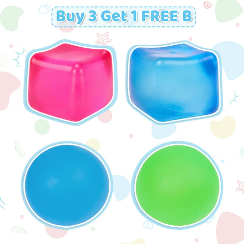 Pawtoto Soft Stretchy Squishy Ball – Handmade Fidget & Sensory Toy Collection