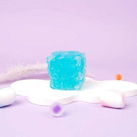 Pawtoto Mini Cheese Slush/Crunchy Gel/Silent Sensory Toy, Stress Relief Toy, Fidget Toy, Creative Activity Gift for Teens & Adults