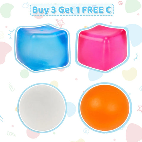 Pawtoto Soft Stretchy Squishy Ball – Handmade Fidget & Sensory Toy Collection