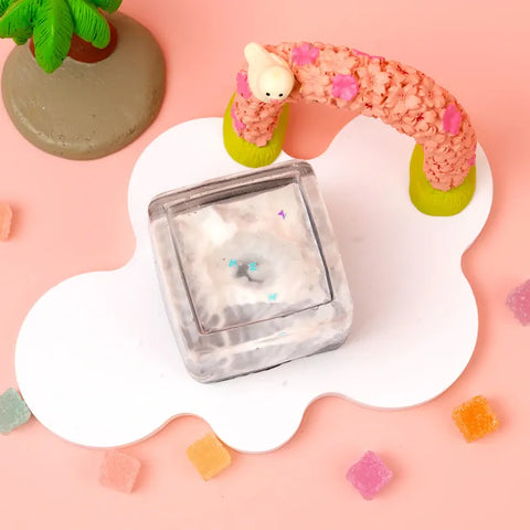 Pawtoto Glow-in-the-Dark Iceberg Squishy Toy Handmade Food Grade Silicon Creamy Clay Feel Soft Quick Rebound