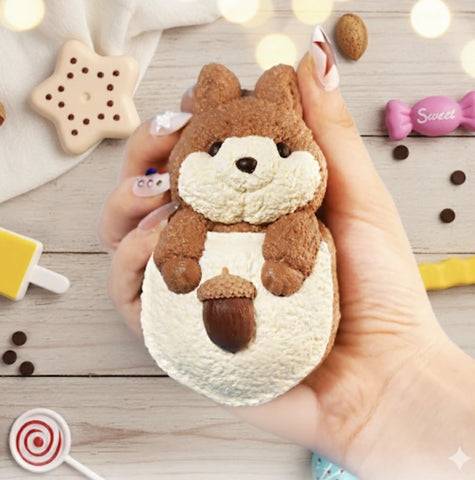 Pawtoto Cute Animals Squishy Toy Handmade Food Grade Silicon Creamy Clay Feel Medium Soft Medium Rebound