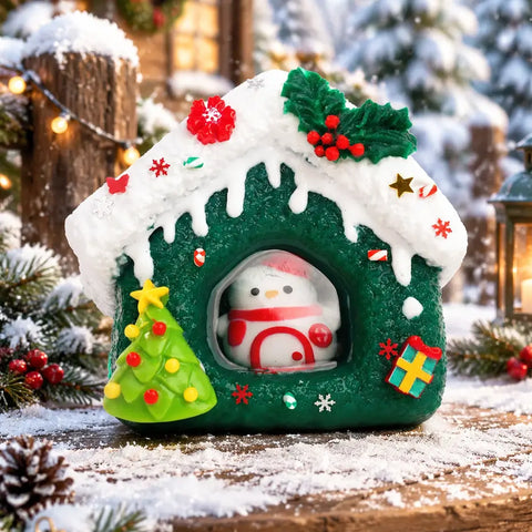 Pawtoto Winter Snowman House Series Stress Relief Toys Squishy Stressball