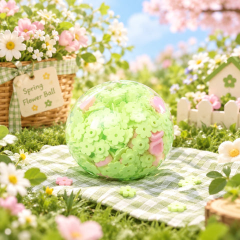 Pawtoto Spring Bloom Ball Squishy Toy Handmade Food Grade Silicon Creamy Clay Feel Soft Quick Rebound