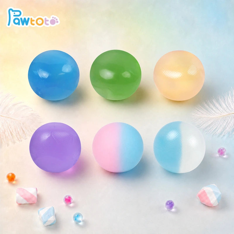 Pawtoto Coconut Oil Ball Stress Relief Toys Squishy Stressball
