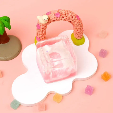 Pawtoto Glow-in-the-Dark Iceberg Squishy Toy Handmade Food Grade Silicon Creamy Clay Feel Soft Quick Rebound