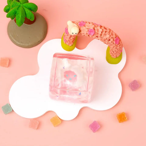 Pawtoto Glow-in-the-Dark Iceberg Squishy Toy Handmade Food Grade Silicon Creamy Clay Feel Soft Quick Rebound