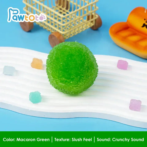 Pawtoto Crystal Mochi Ball Squishy Toy Handmade TPR Soft