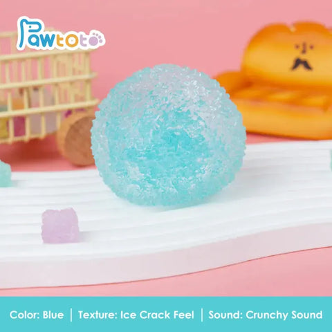 Pawtoto Crystal Mochi Ball Squishy Toy Handmade TPR Soft