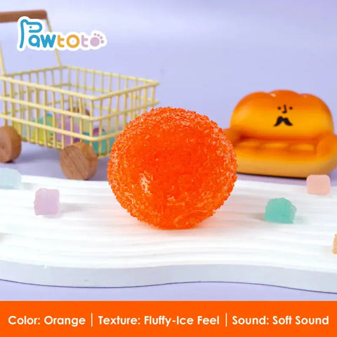 Pawtoto Crystal Mochi Ball Squishy Toy Handmade TPR Soft