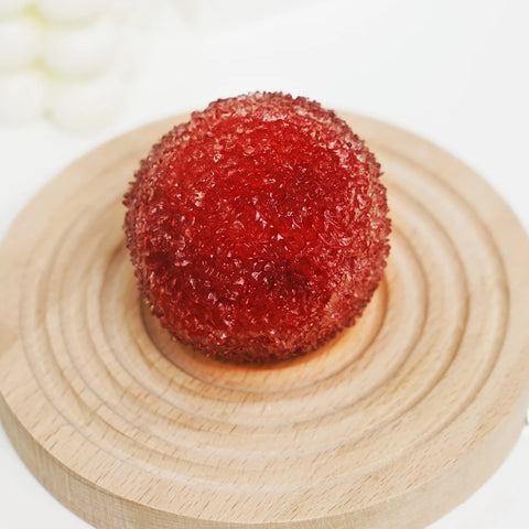 Grape Beads Pink-Handcrafted Crystal Mochi Ball Trio