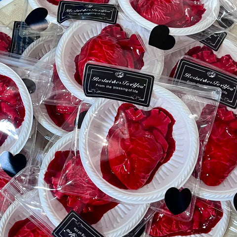 Pawtoto Realistic Silicone Heart Squishy Toy Food Grade Silicon Clay Feel Very Soft Slow Rebound