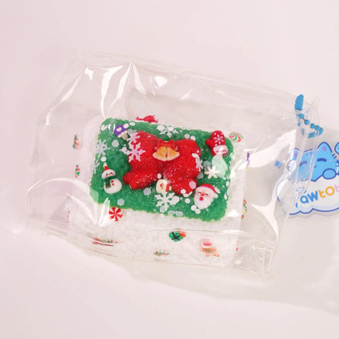Pawtoto Snowy Winter Brick Stress Relief Toys Squishy Stressball