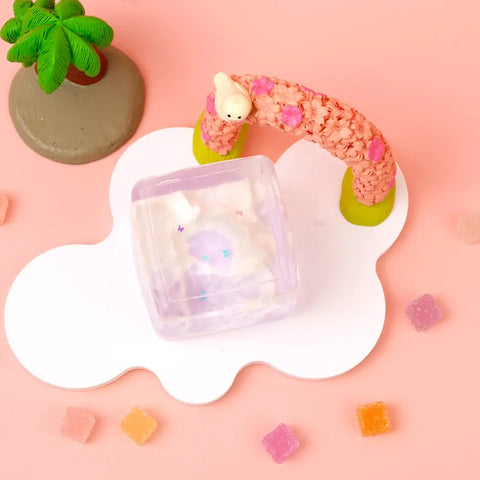 Pawtoto Glow-in-the-Dark Iceberg Squishy Toy Handmade Food Grade Silicon Creamy Clay Feel Soft Quick Rebound