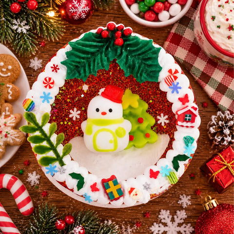 Pawtoto Winter Snowman Clear Wreath Stress Relief Toys Squishy Stressball